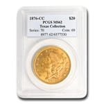 1876-CC $20 Liberty Gold Double Eagle MS-62 PCGS