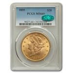 1895 $20 Liberty Gold Double Eagle MS-64+ PCGS CAC